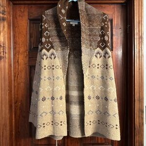 Lucky Brand Western Southwest belted cardigan